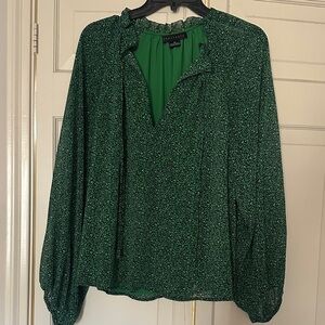 Sanctuary Green Patterned Blouse